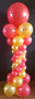 Ballonnenpilaar Deluxe Rood Goud