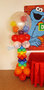 Ballonnenpilaar Deluxe Regenboog