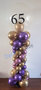 Ballonnenpilaar Deluxe Chrome met Gepersonaliseerde opdruk