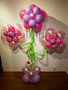 Bloemen Ballonnenpilaar met 3 Topbloemen