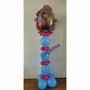 Frozen Blauw Anna en Elsa Helium Ballonnenpilaar