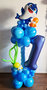 Ballonnenpilaar luxe '1 jaar' Baby Shark