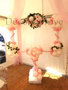 Licht Roze Cupido Foto Frame Ballondecoratie met Bloemen
