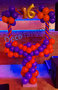 Rood Blauw 16e Verjaardag Foto Frame Ballondecoratie 100x100cm 