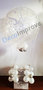Wit met Zilver Luchtballon Ballondecoratie 