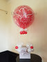 Liefdevol Rood Luchtballon Ballonecoratie