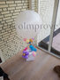 Organic Luchtballon met Enveloppenkist Ballondecoratie