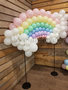 Pastel Regenboog met Wolken Ballondecoratie