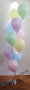 Trosje met 10 Heliumballonnen Boeket en Folie Ballongewicht in Iedere Gewenste Standaard Kleur