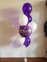 Paars 'Happy Birthday' Helium Tros Ballonnen Boeket