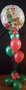 Jingle Bells Trosje met 4 Heliumballonnen en Sing-A-Tune Boeket en ballon gewicht