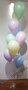 Trosje met 9 Heliumballonnen Boeket en Folie Ballon Gewicht in iedere Gewenste Standaard Kleur  