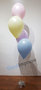 Trosje met 4 Heliumballonnen Boeket en Folie Ballon Gewicht in ieder Gewenste Standaard kleur 