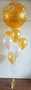 Cloudbuster Goud '50' Jaar Helium Ballon in Tros Boeket