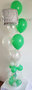 Zilver en Groen 50 Jaar Verjaardag Cadeauballon Stuffer Ballon met Helium