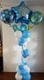 Ballonnenpilaar Luxe Blauw Sterren 'It's A Boy'