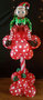 Ballonnenpilaar Luxe Kerstelf met Maretak