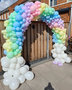 Ballonnenboog Pastel Rainbow Fantasy Enkeldeurs