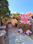 Teddybeer Roze met Hart Ballondecoratie Sculptuur