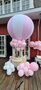 Roze Luchtballon 150cm inclusief Ballonnenmand