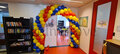 Ballonnenboog Rood, Geel, Blauw Standaard Enkeldeurs Clusters van 4