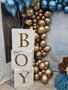 Blokkendozen Wit 'Boy' Set 3 stuks