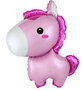 Flex Roze Pony Paard Folie Ballon 86cm