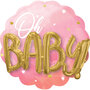 Anagram Roze 'Oh Baby' 3D Folie Ballon 71cm