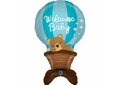 Sempertex Blauw Luchtballon 'Welcome Baby' SuperVorm Folie Ballon 97cm
