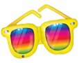 Qualatex Gele Zonnebril met Regenboog Glazen SuperVorm Folie Ballon 106cm