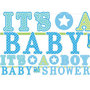 Welkom Baby Jongen 'It's A Baby Boy Babyshower' Letter Slinger 2st