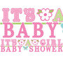 Welkom Baby Meisje 'It's A Girl Babyshower' Letter Banner 2st