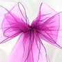 Fuchsia Organza Stoel Sjerp 6st