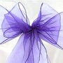 Paars Organza Stoel Sjerp 6st