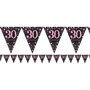 Sprankelend Roze 30e Verjaardag Vlaggenlijn 4m
