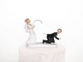 Bruidspaar Vissend Taart Topper 13cm
