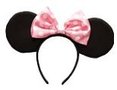 Minnie Mouse Oren met Roze Strik Diadeem