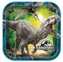 Jurassic World Vierkante Papieren Borden 8st