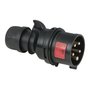 CEE 16A 400V 5p Plug Male Black, IP44