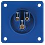 CEE 16A 240V 3p Socket Male Blue, IP44