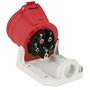 CEE 32A 400V 5p Wallmount Female Red, IP44
