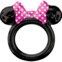 Minnie Mouse Oren Selfie Fotoframe Folieballon 