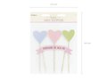 Pastel Liefde Taartprikkers 4st