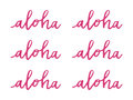 Aloha Papieren Tekst 6st