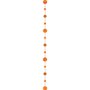 Oranje Glitter Cirkel Ballonstaart