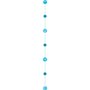 Caribbisch Blauw Glitter Cirkel Ballonstaart