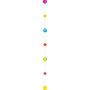 Multicolor Regenboog Glitter Cirkel Ballonstaart