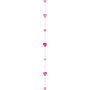 Roze Harten Glitter Harten Ballonstaart