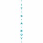 Blauw Glitter 'It's A Boy' Ballonstaart