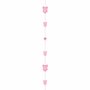 Roze Glitter Baby Meisje Ballonstaart